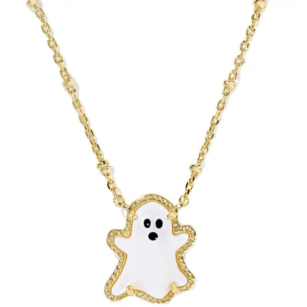 Kendra Scott Gold Ghost Pendant Necklace 1