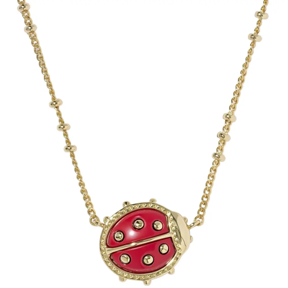 Kendra Scott Gold Ladybug Pendant Necklace 1
