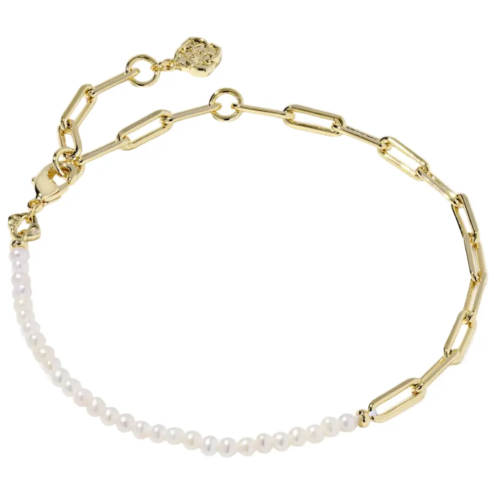 Kendra Scott Markie Gold Half-Chain Bracelet 1
