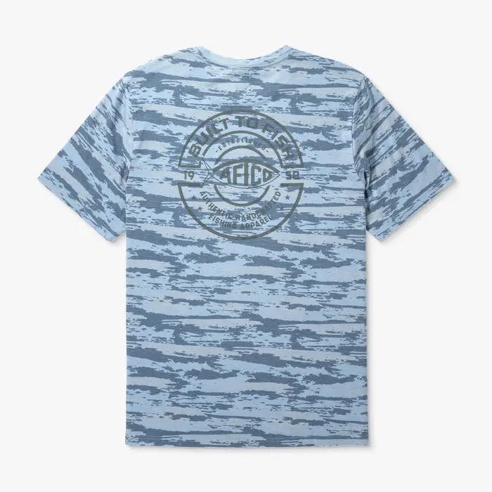 Aftco Ocean Bound Ss Printed Performance Shirt Men's 1