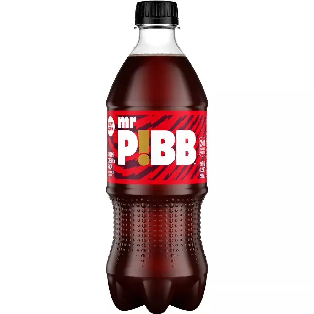 Mr. Pibb Kickin' Cherry Soda Soft Drink 1