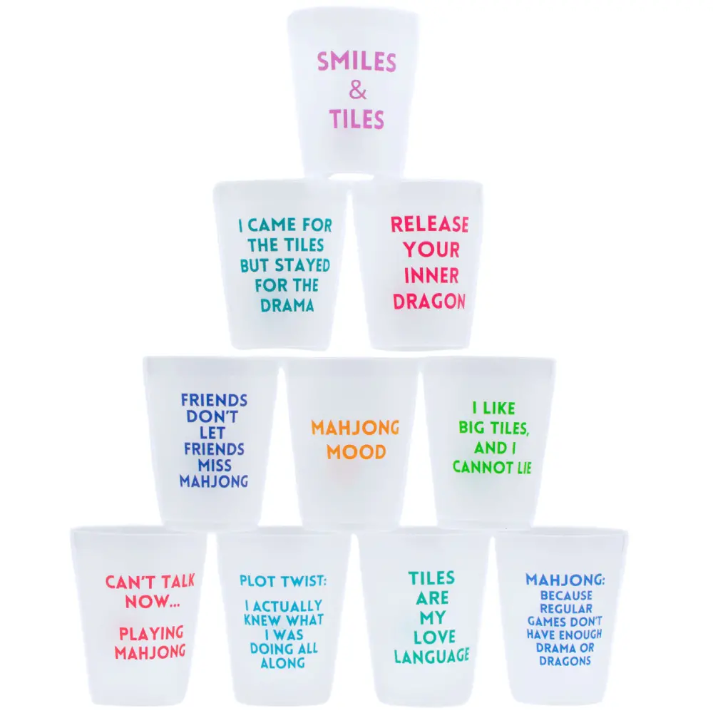 My Fair Mahjong Frosted Plastic Cups - 10 Pc. 1