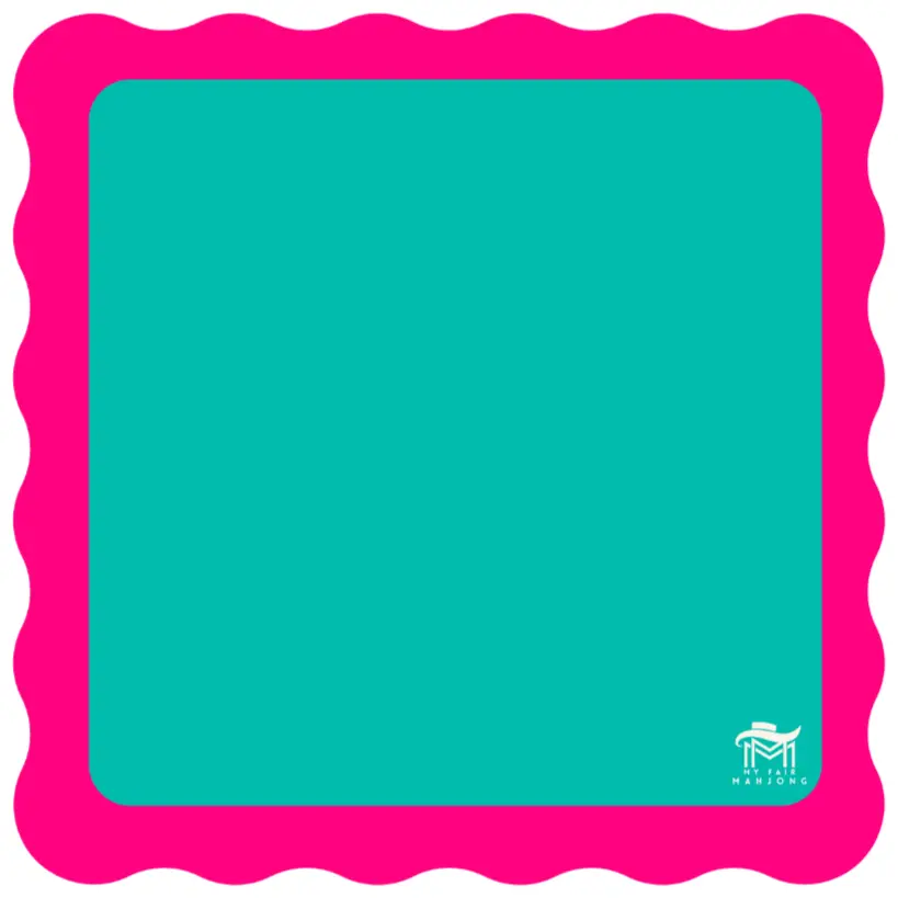 My Fair Mahjong Scalloped Padded Game Mat - 31" X 31" 3