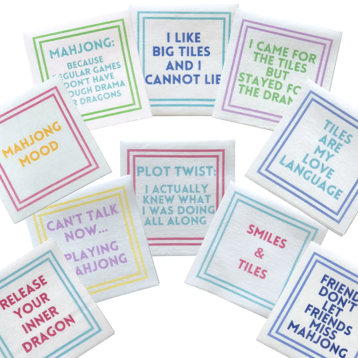 My Fair Mahjong Premium Cocktail Napkins - 25 & 50 Pc. 1