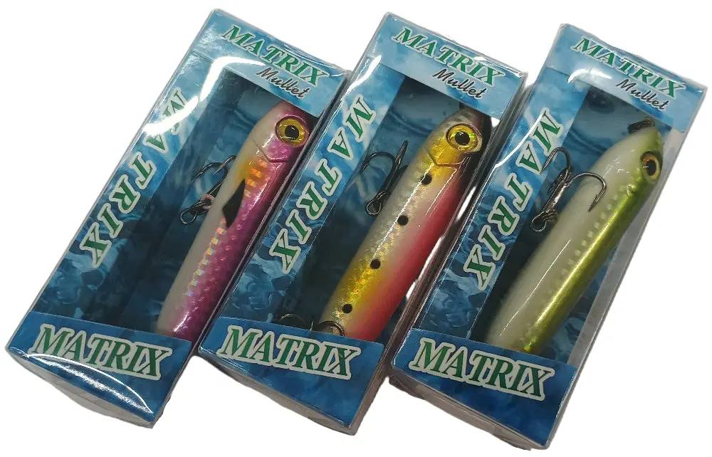 Dockside Matrix Topwater Rattling Mullet 1/2 Oz. Hard Lures - 3.75" 1