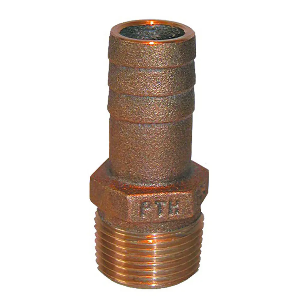 Groco Bronze Hose Barb To Npt - 2" 1