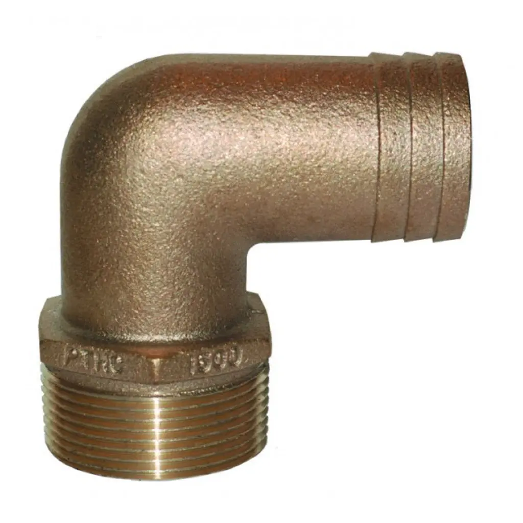 Groco 90 Degree Pipe/Hose Adapter - 3/4" 1