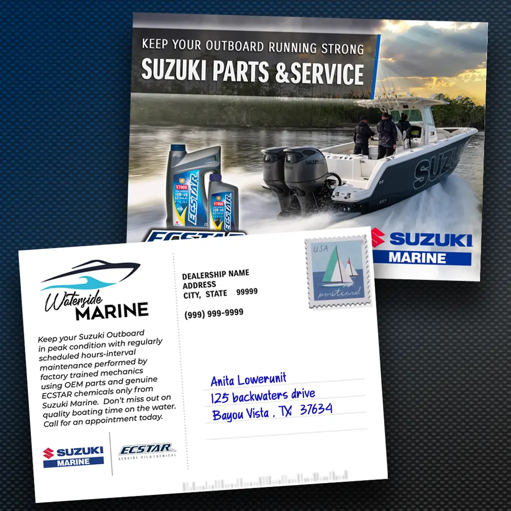 Service Reminder Postcards - Ecstar 500/1000 Pieces 1