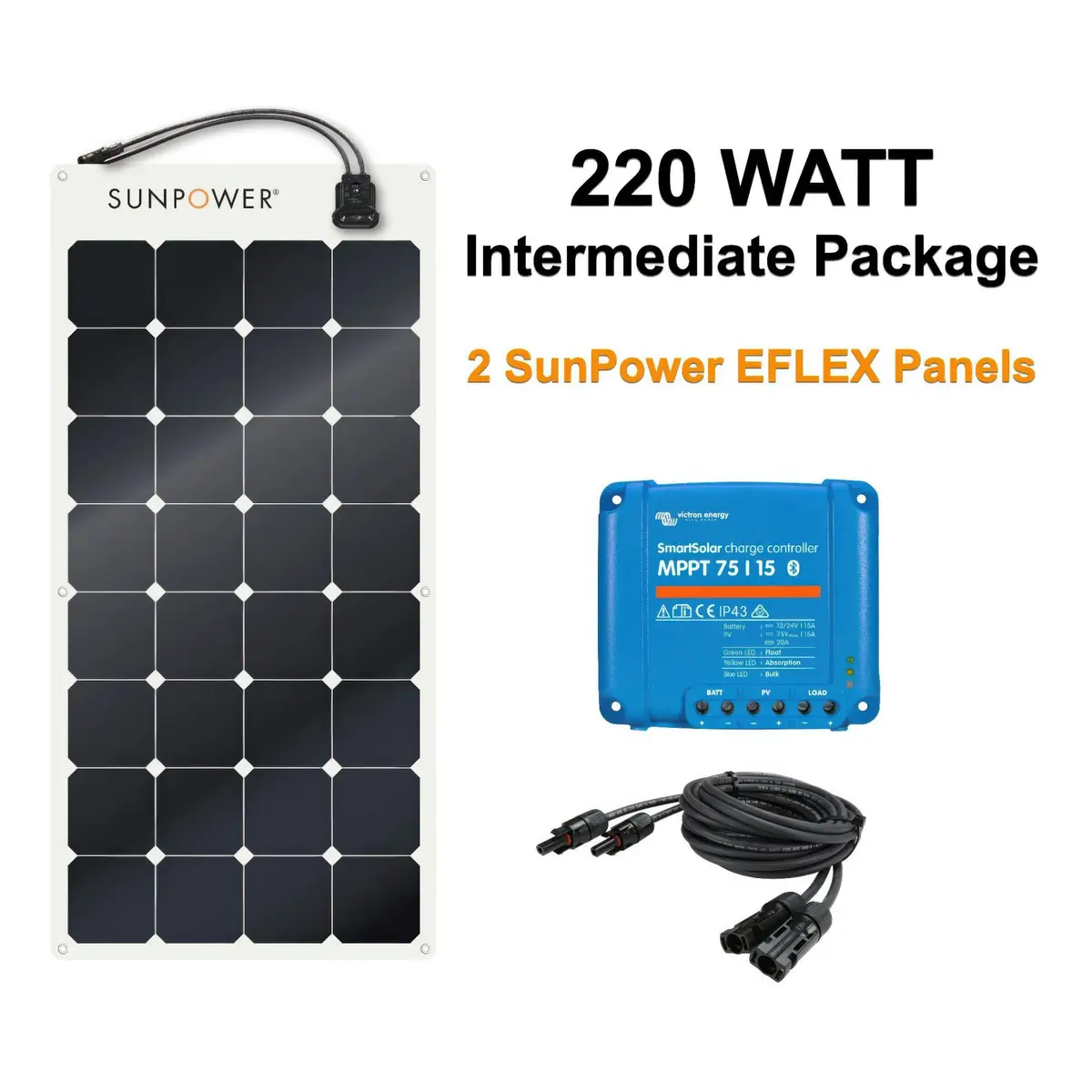 Rigid Solar Panel Charging System - 220W 1