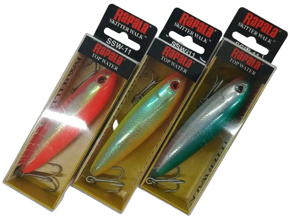 Rapala Skitter Walk Topwater Hard Lures - Sw-8 & Ssw-11 1