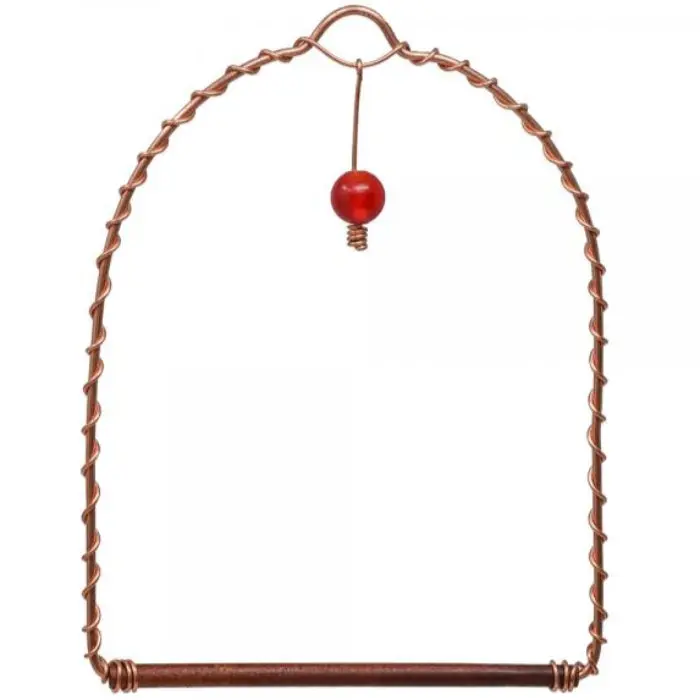 Songbird Copper Red-Bead Hummingbird Perch/Swing 1