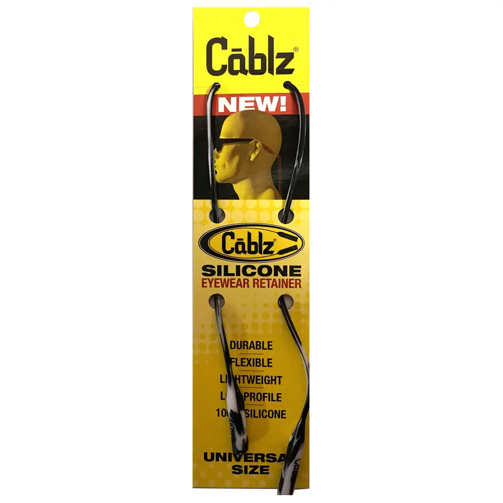 Cablz Silicone Black/White 16" 1