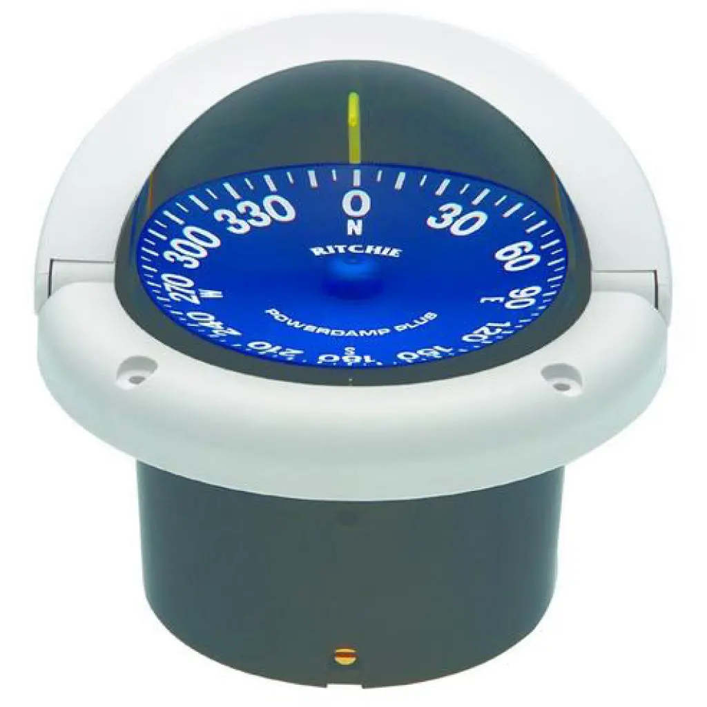 Ritchie White Flush Mount Supersport Compass 1
