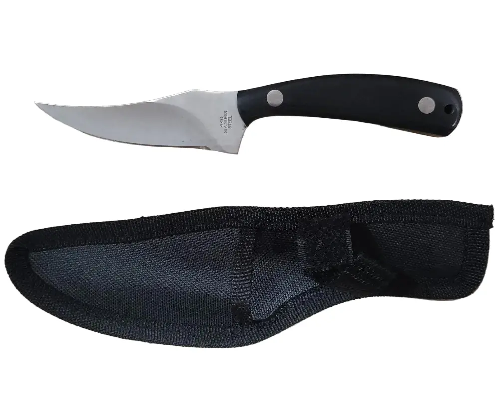 Marlin Stainless Steel Fixed Blade Skinner Knife (W/ Sheath) - 3" 1