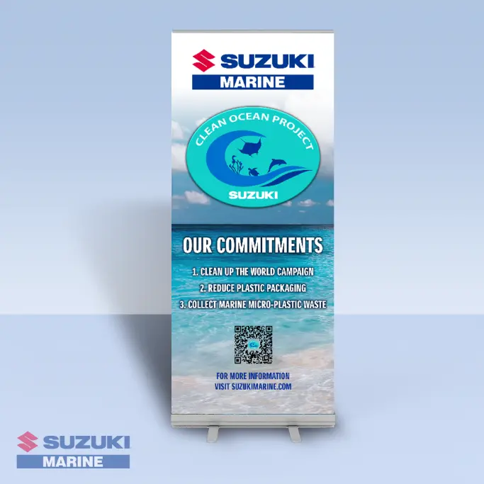 Clean Ocean Project - 3 Commitments - Bannerstand 1