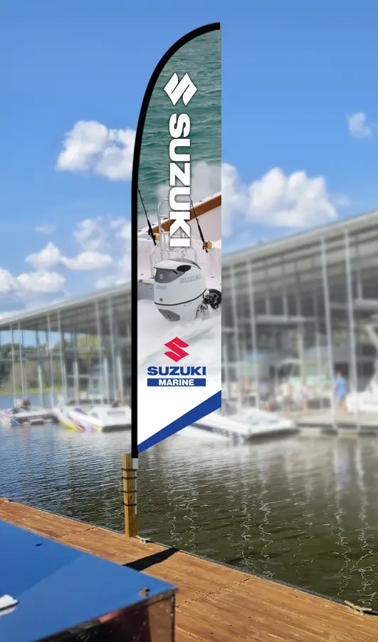 Df350 - Suzuki Marine Feather Flag 1