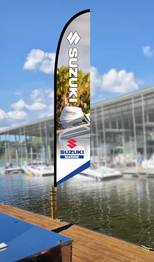 Small Hp - Suzuki Marine Feather Flag 1