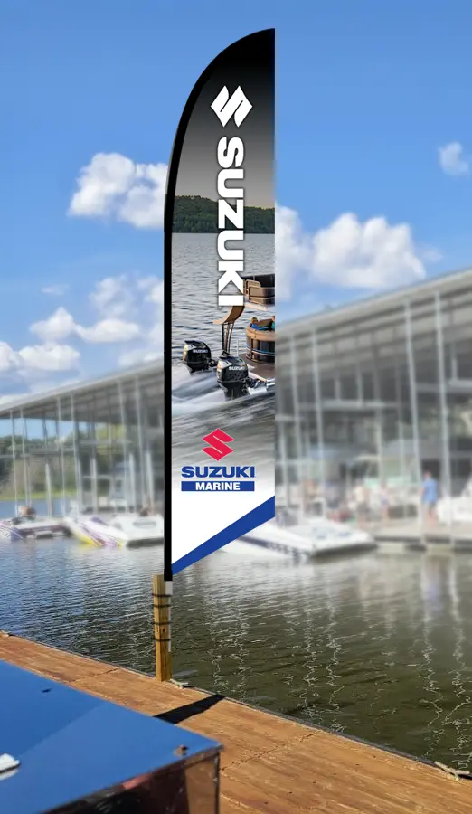 Pontoon - Suzuki Marine Feather Flag 1