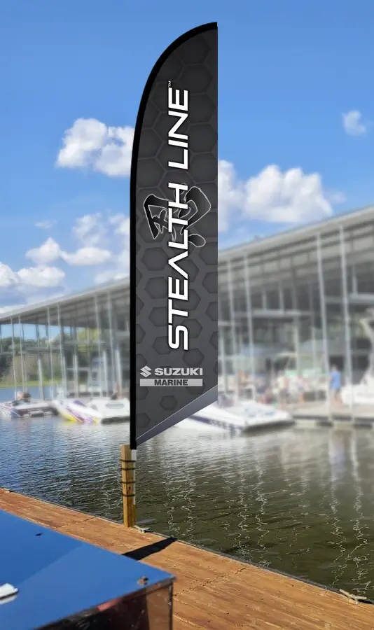 Stealth Line - Suzuki Marine Feather Flag 1