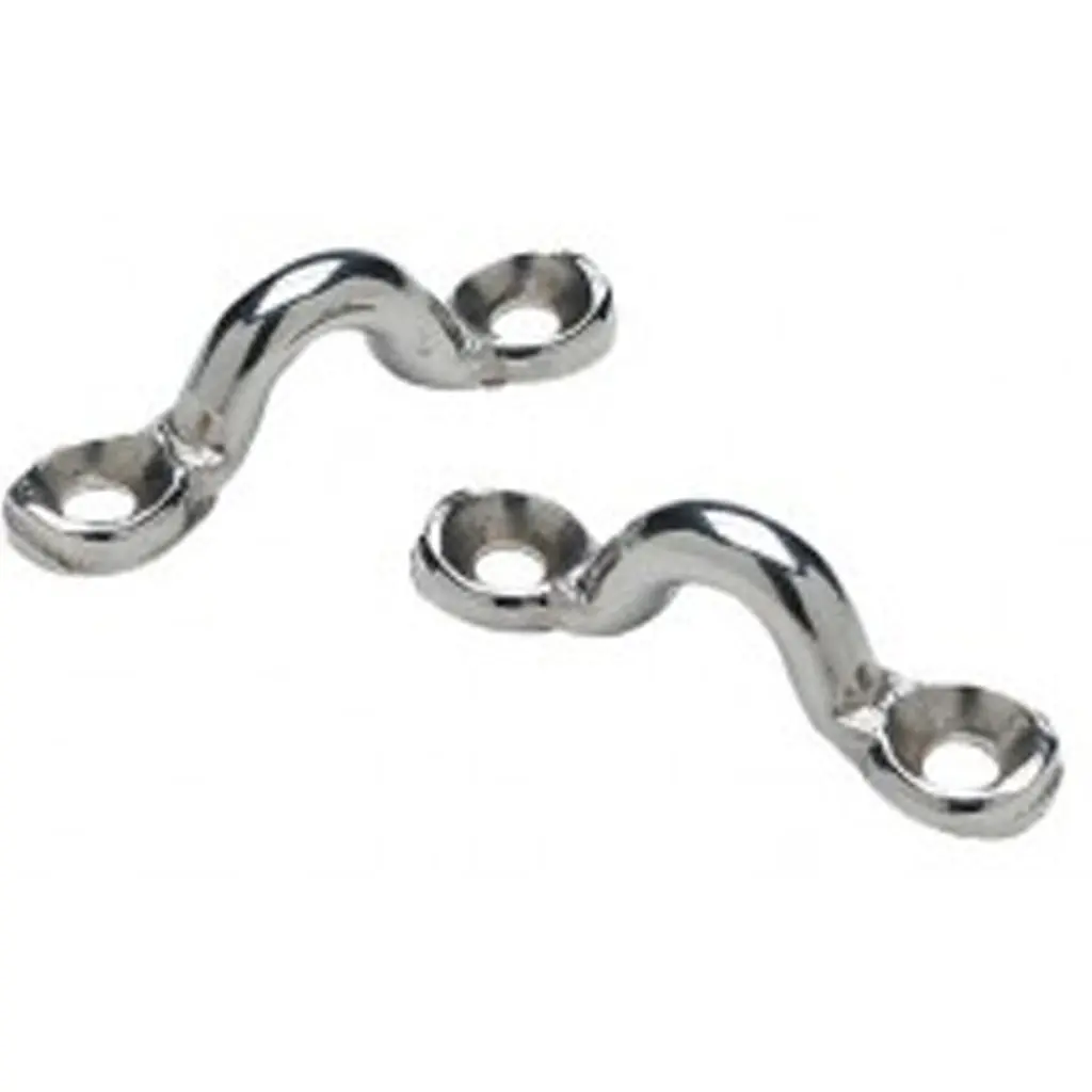 Stainless Steel 5/16" Eye Strap Cast Stock - Pair 1