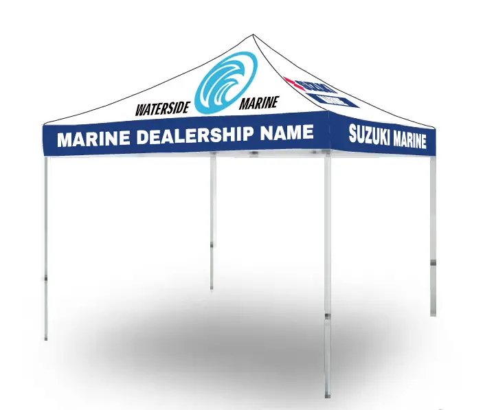 Suzuki Marine Custom Dealership 10X10 Pop-Up Canopy Tent 1
