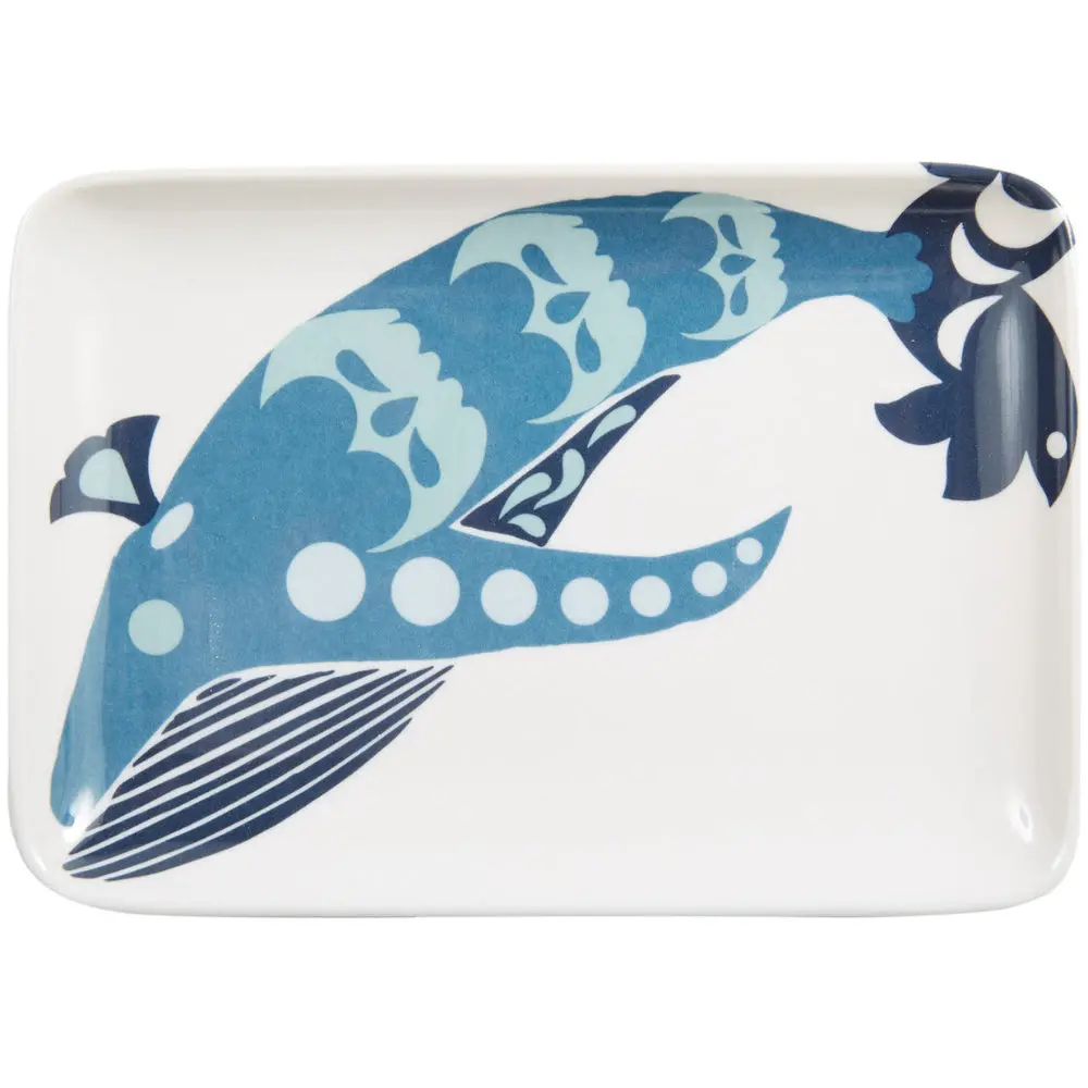 Thomas Paul Melamine Capri Whale Valet Tray - 4.5" X 6.5" 1