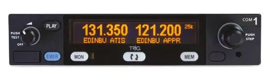 Trig Ty96a Aviation Slimline Vhf Radio (25Khz Only, 10W) 1