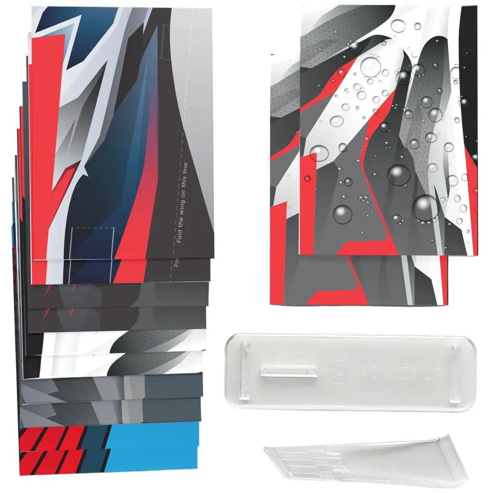 Powerup Foldable Paper Airplane Templates & Acrylic Stand - 12 Pc. 1