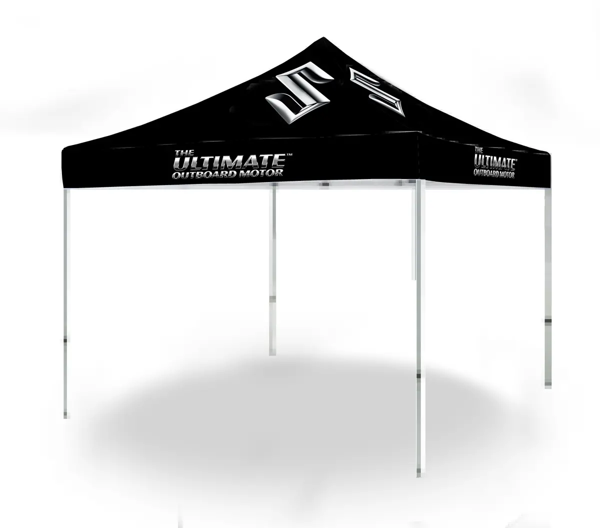 Ultimate Chrome "S" Suzuki Marine 10X10 Pop-Up Canopy Tent 1