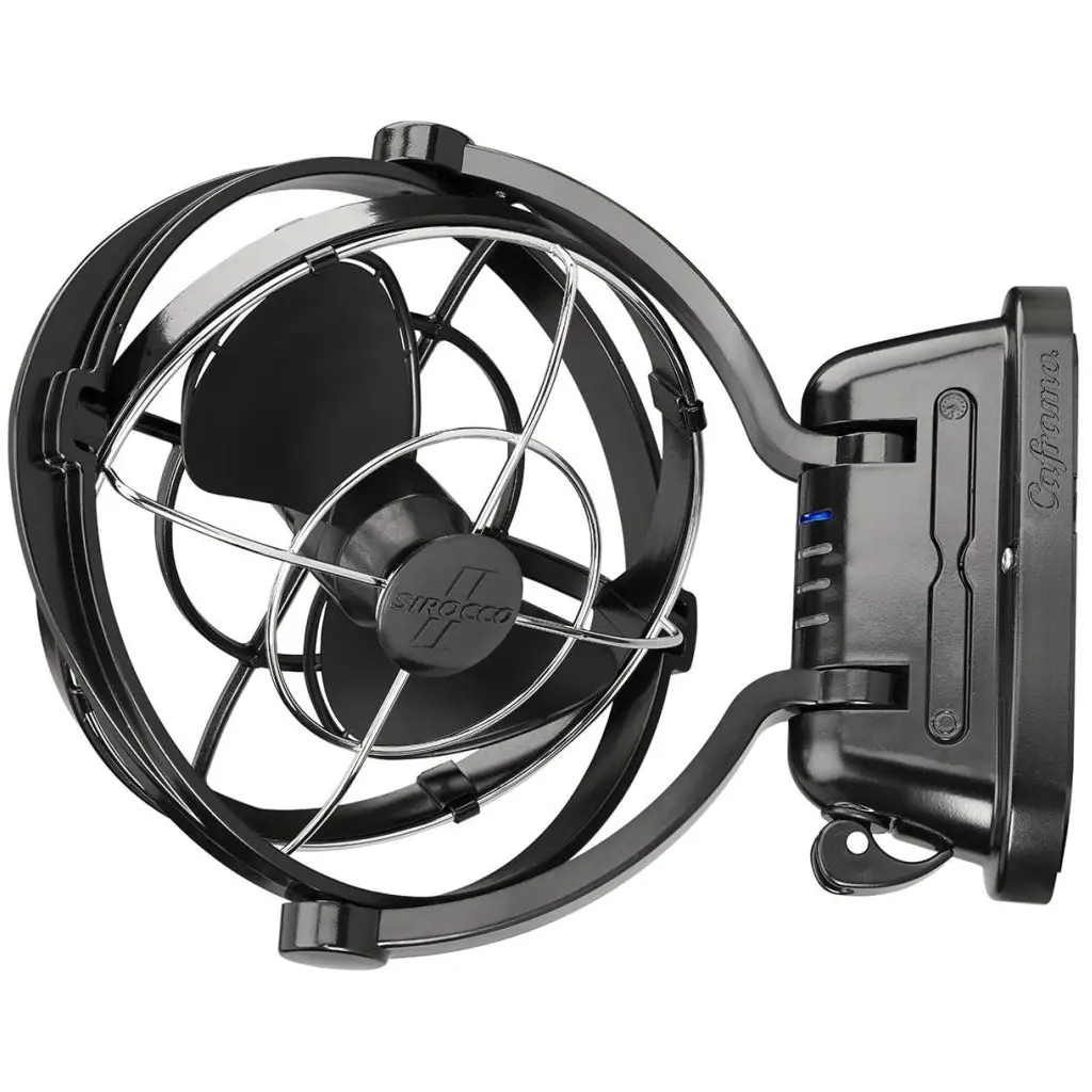 Caframo Sirocco Ii Cabin Fan - Black 12V/24V 1