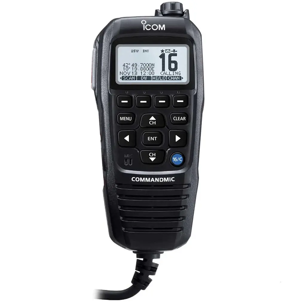 Icom Hm-195B Commandmiciv Remote Microphone- Black 1