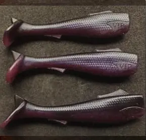 Vip Outdoors 3.5"  Swim Bait Purple Reaper 1