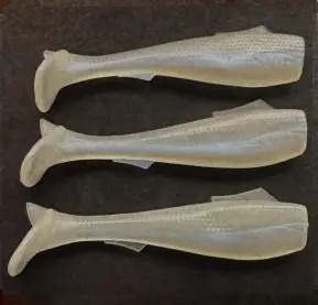 Vip Outdoors 3.5"  Swim Bait White Glow 1