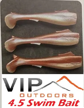 Vip Outdoors 4.5" Swim Bait Bloody Tuna 1