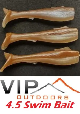 Vip Outdoors 4.5" Swim Bait Tan Tuna 1
