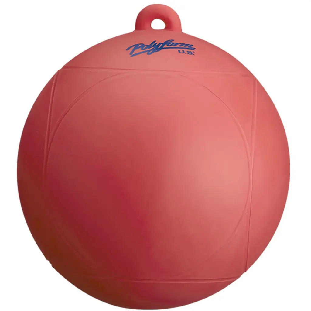 Polyform 9" Red Marker Buoy 1