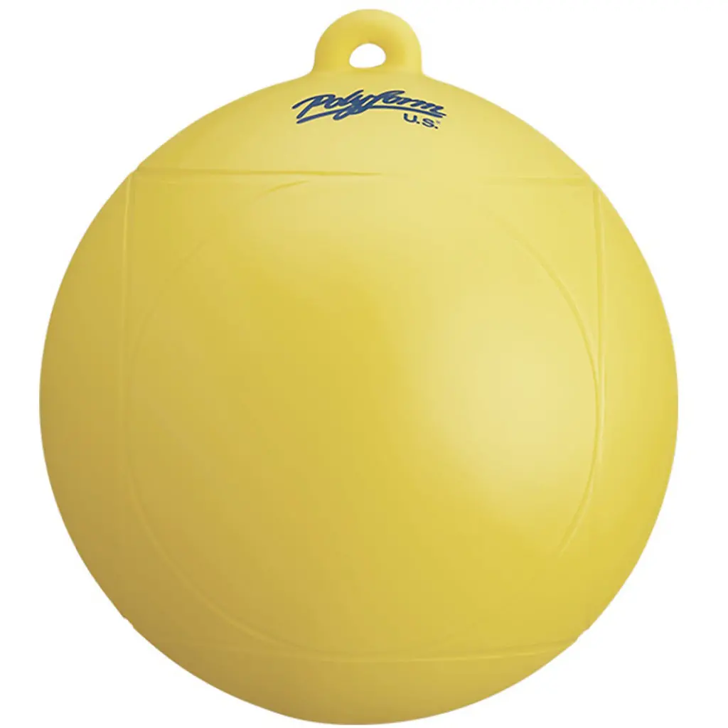 Polyform 9" Yellow Marker Buoy 1