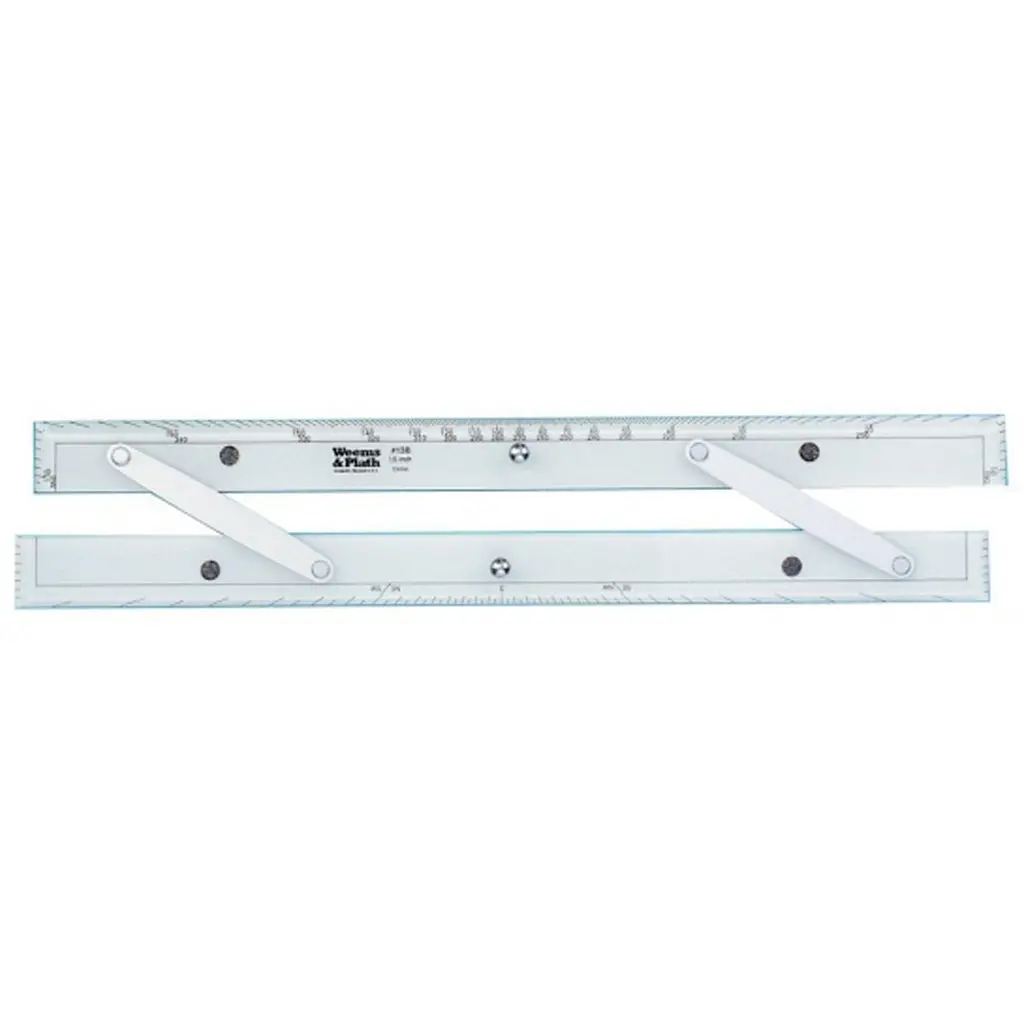 Weems & Plath Parallel Rule - Chrome Arm 24" 1
