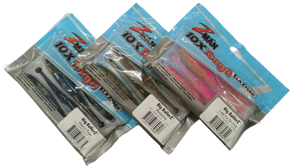Z-Man Elaztech Big Ballerz Soft Lures - 4" & 5" 1
