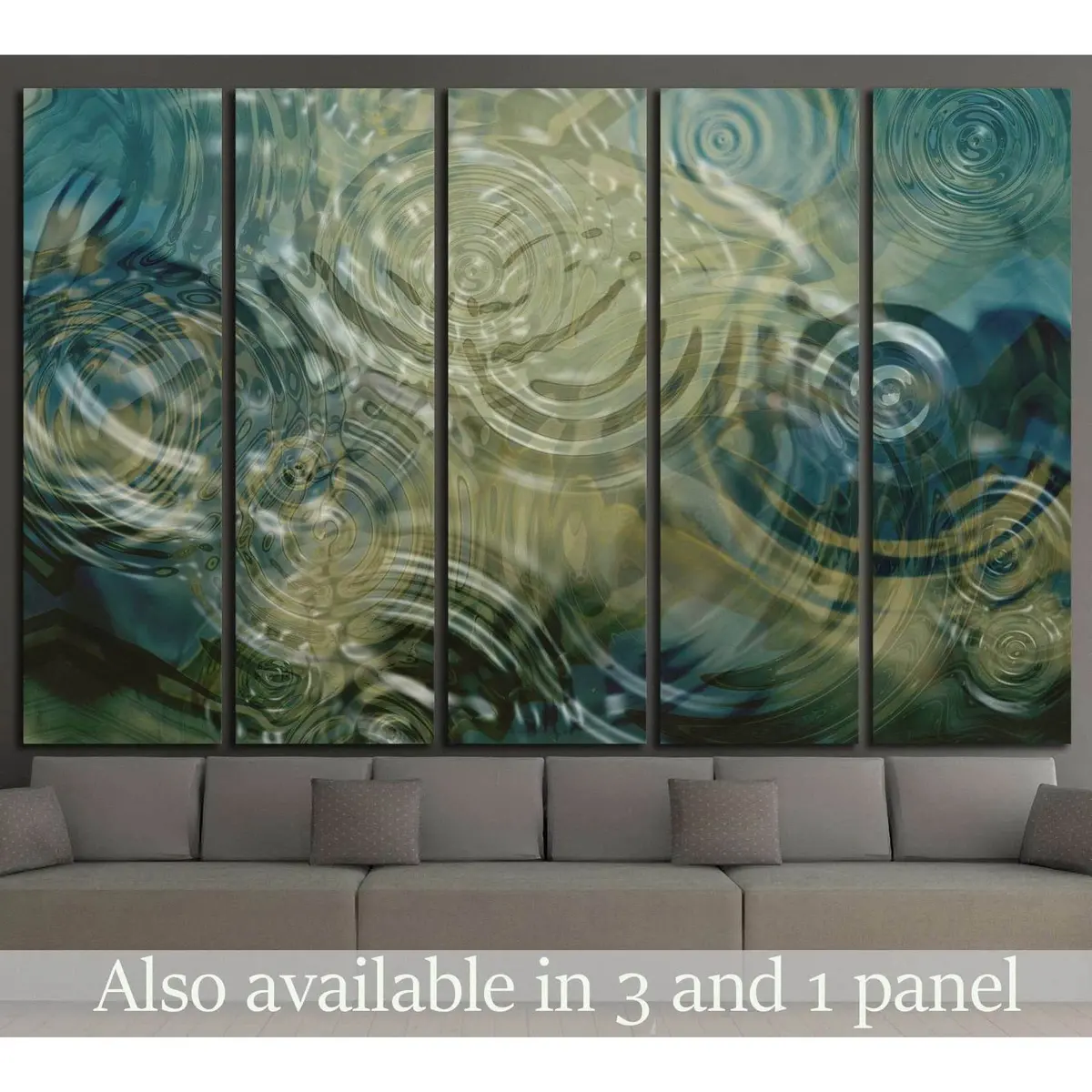 Serene Pond Ripples Canvas Art Print №1397 – Ready-to-Hang Wall Decor