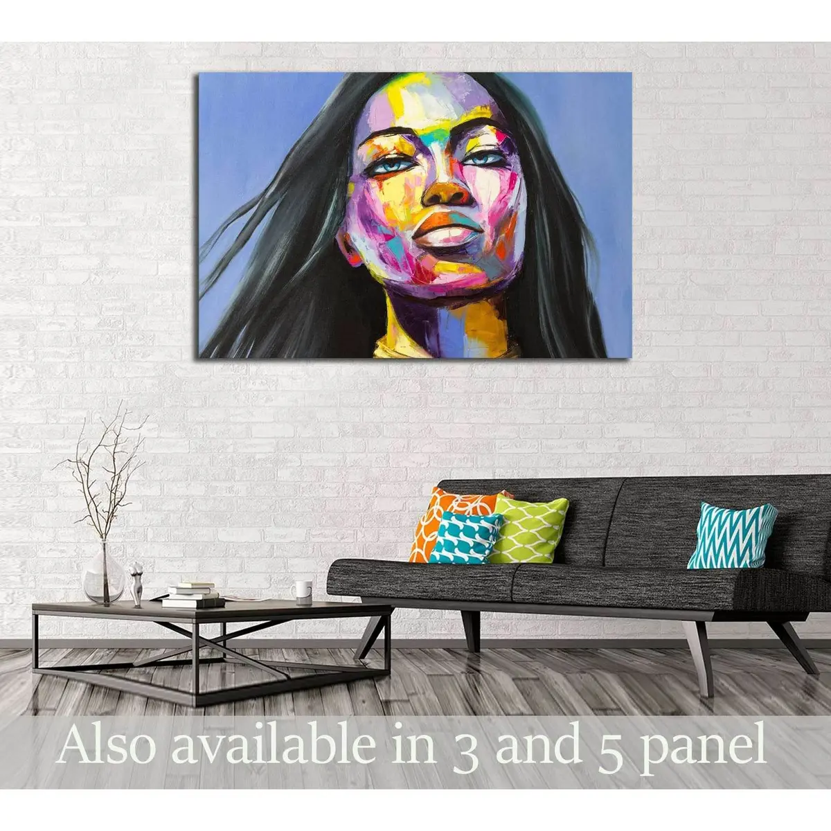 A Fantasy Woman Portrait From Colorful Emotions Series. Oil Painting On Canvas. №2760 Ready To Hang Canvas Print 1