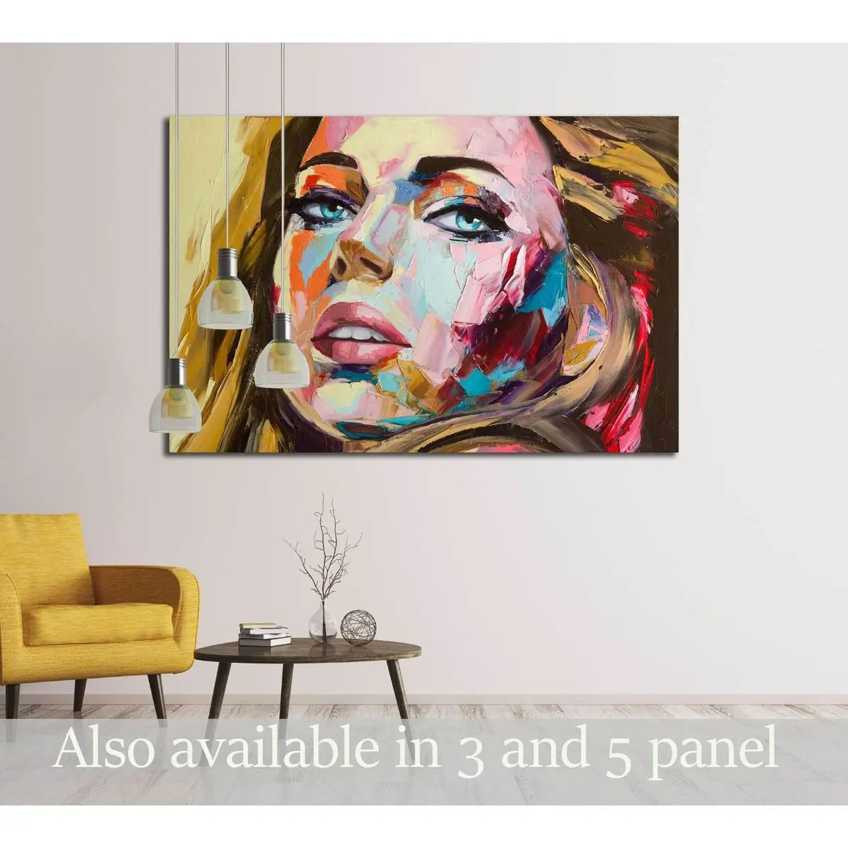 A Fantasy Woman Portrait, Original Oil Painting On Canvas №2765 Ready To Hang Canvas Print 1