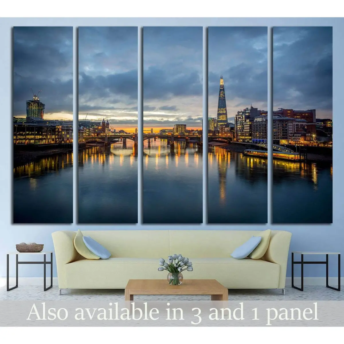 A View From The London №555 Ready To Hang Canvas Print 1
