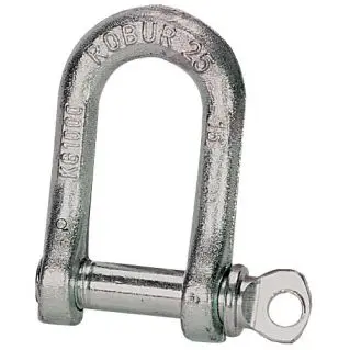 Load Stamped Galvanised D Shackles 1
