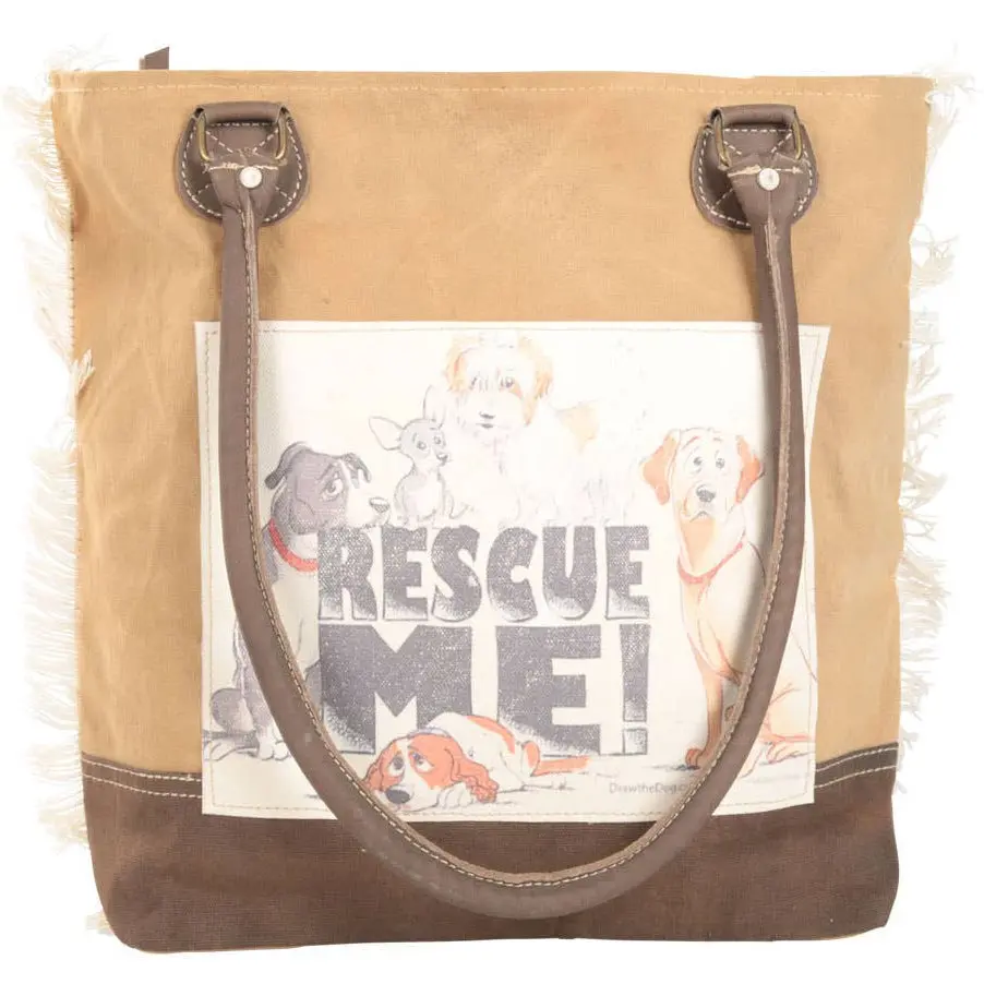 Clea Ray Canvas "Rescue Me" Tote 1