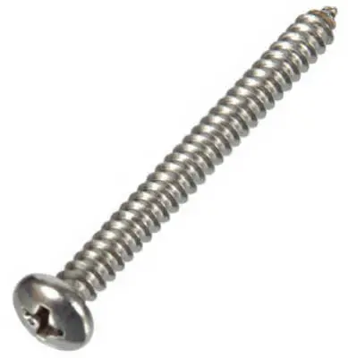 Hillman Stainless Steel Sheet Metal Screws No. 14 X 1 " Pan Head - 100 Pack 1