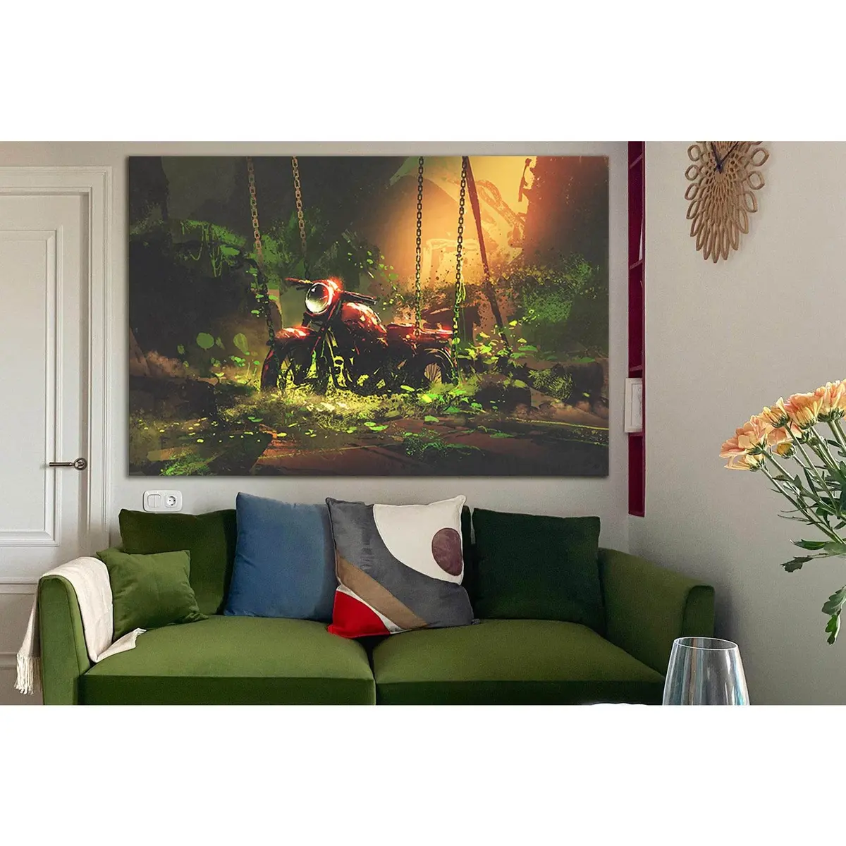 Abandoned Rusty Motorbike №Sl1257 Ready To Hang Canvas Print 1