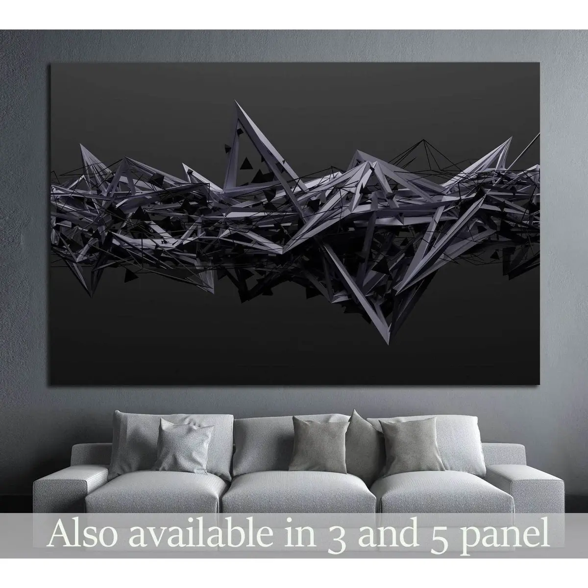 Abstract 3D №1047 Ready To Hang Canvas Print 1