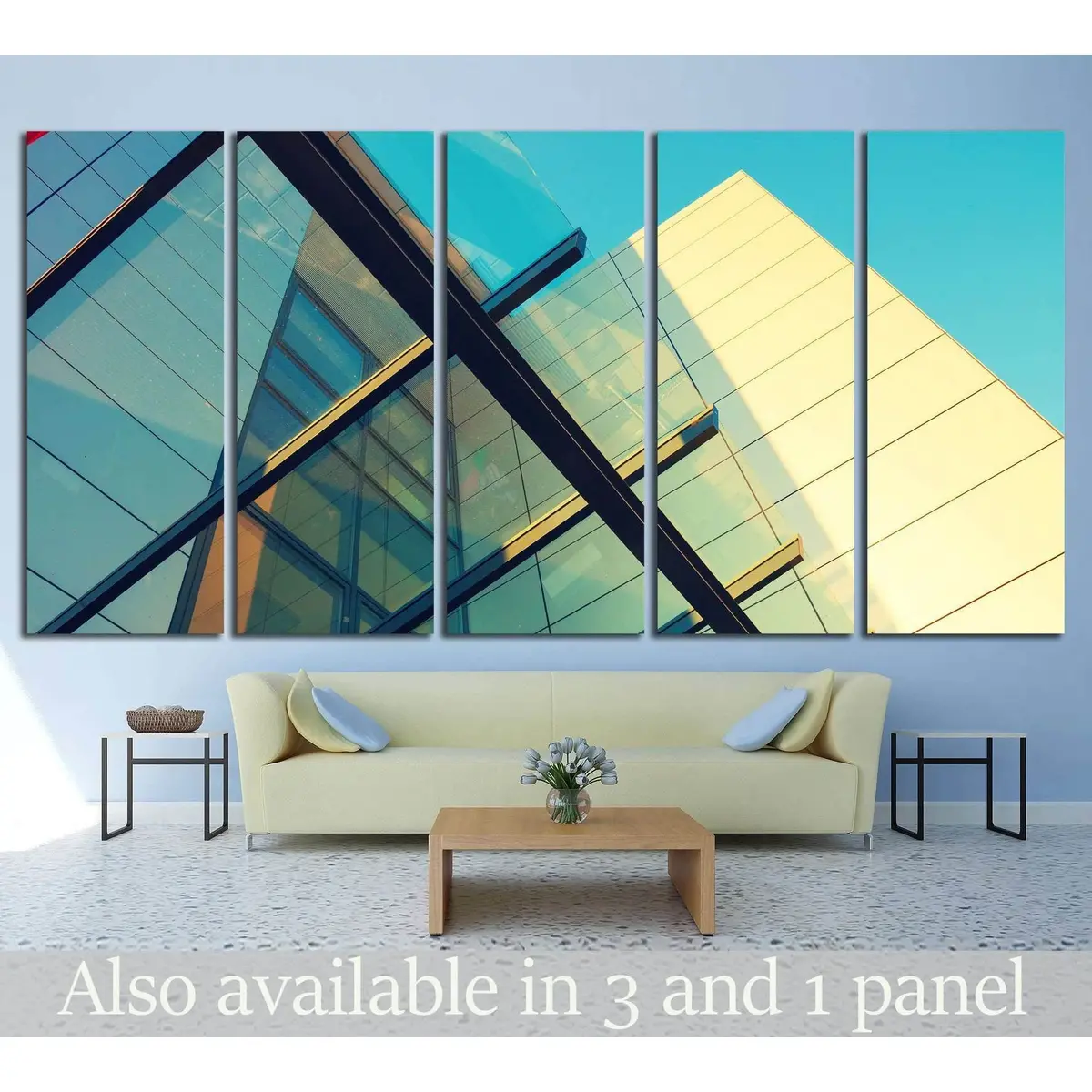 Abstract Architecture Canvas Wall Art Print #1058 – Ready to Hang