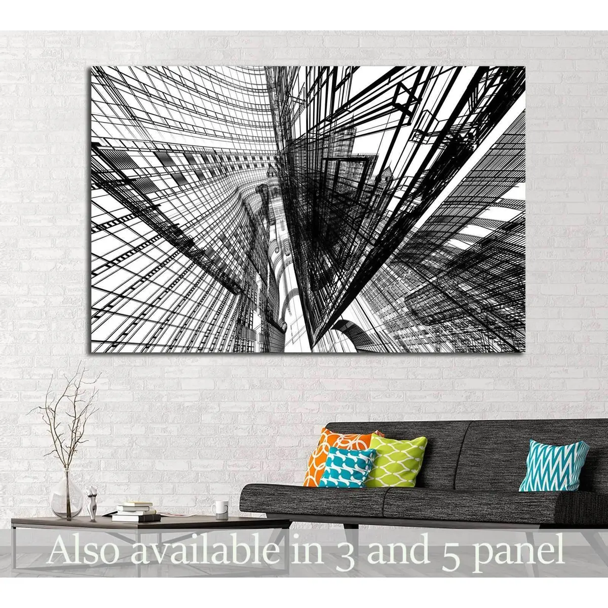 Abstract Architecture №1585 Ready To Hang Canvas Print 1
